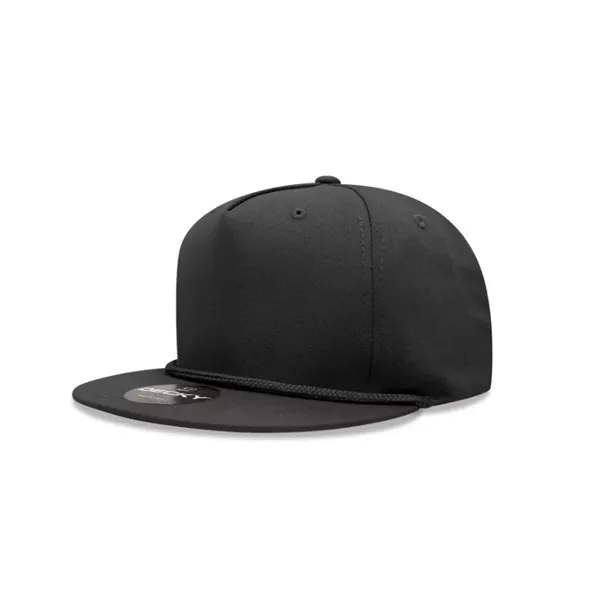 Decky 5 Panel High Profile Structured Cotton Blend Rope Hat - Decky 5 Panel High Profile Structured Cotton Blend Rope Hat - Image 0 of 6