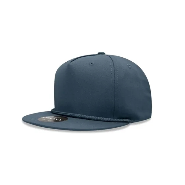 Decky 5 Panel High Profile Structured Cotton Blend Rope Hat - Decky 5 Panel High Profile Structured Cotton Blend Rope Hat - Image 4 of 6