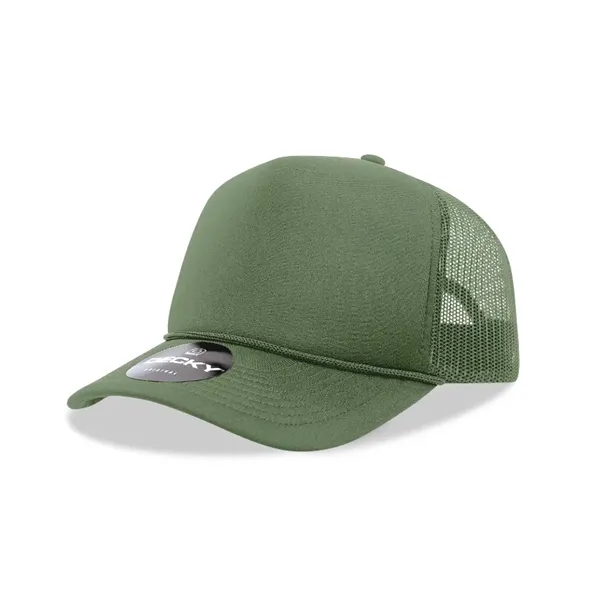 Decky 5 Panel Mid Profile Structured Foam Trucker - Decky 5 Panel Mid Profile Structured Foam Trucker - Image 10 of 47