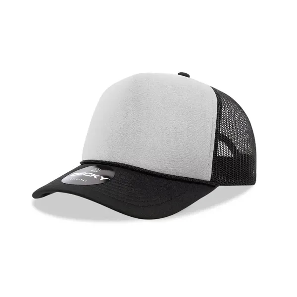 Decky 5 Panel Mid Profile Structured Foam Trucker - Decky 5 Panel Mid Profile Structured Foam Trucker - Image 22 of 47