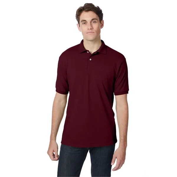 Hanes Adult EcoSmart® Jersey Knit Polo - Hanes Adult EcoSmart® Jersey Knit Polo - Image 87 of 88