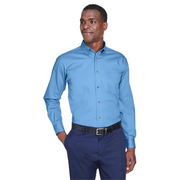 Harriton Men's Easy Blend™ Long-Sleeve Twill Shirt with S... - Harriton Men's Easy Blend™ Long-Sleeve Twill Shirt with S... - Image 57 of 135