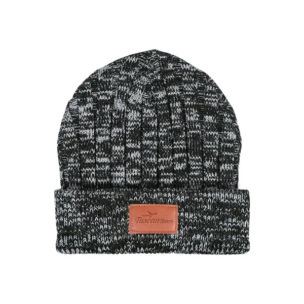 Leeman Heathered Knit Cuffed Rib Beanie - Leeman Heathered Knit Cuffed Rib Beanie - Image 1 of 3