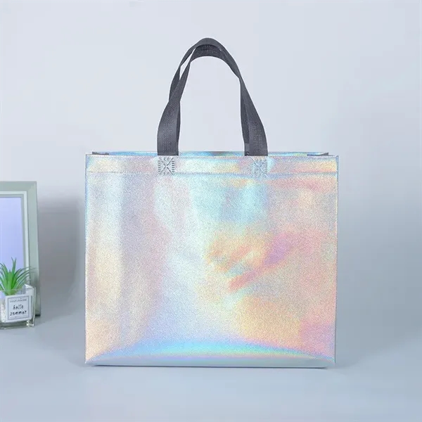 Glossy Waterproof Non Woven Tote Bag - Glossy Waterproof Non Woven Tote Bag - Image 0 of 2