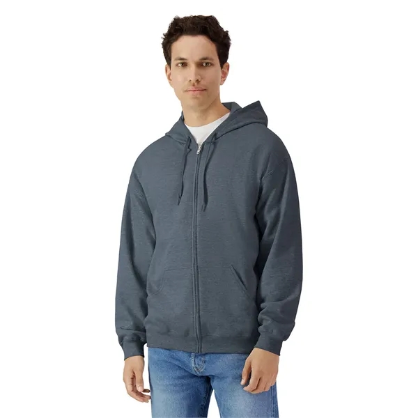 Gildan Unisex Softstyle Fleece Full Zip Hooded Sweatshirt - Gildan Unisex Softstyle Fleece Full Zip Hooded Sweatshirt - Image 29 of 35