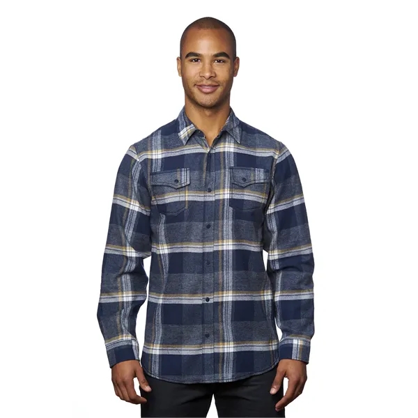 Burnside Men's Snap-Front Flannel Shirt - Burnside Men's Snap-Front Flannel Shirt - Image 9 of 20