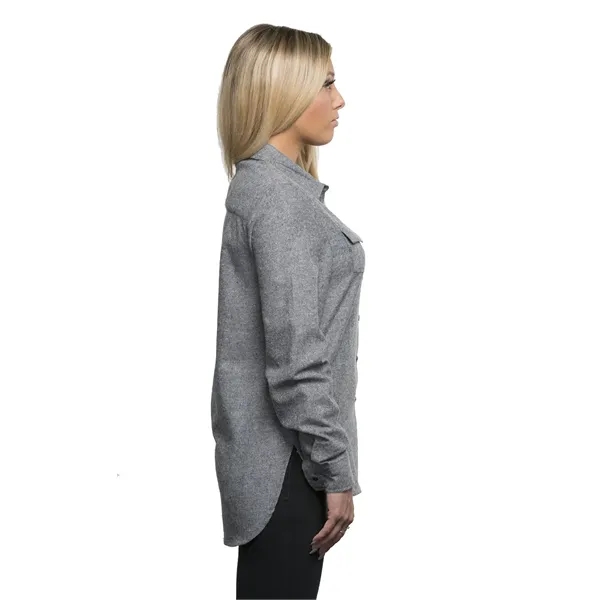 Burnside Ladies' Solid Flannel Shirt - Burnside Ladies' Solid Flannel Shirt - Image 15 of 23