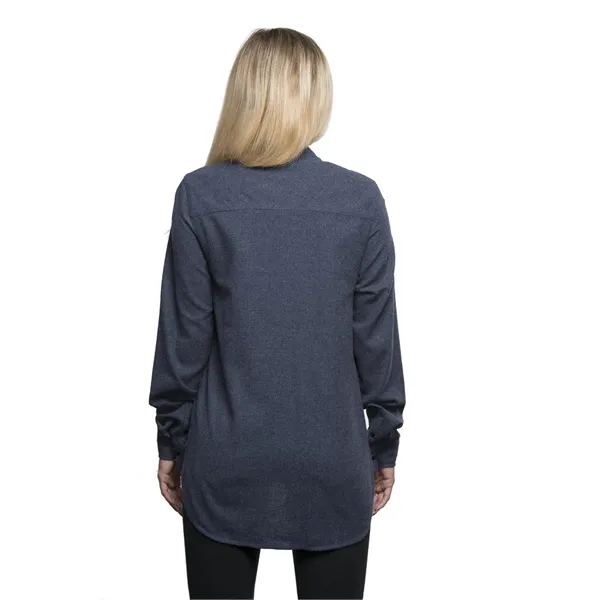 Burnside Ladies' Solid Flannel Shirt - Burnside Ladies' Solid Flannel Shirt - Image 19 of 23
