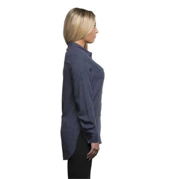 Burnside Ladies' Solid Flannel Shirt - Burnside Ladies' Solid Flannel Shirt - Image 20 of 23