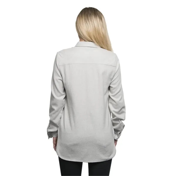 Burnside Ladies' Solid Flannel Shirt - Burnside Ladies' Solid Flannel Shirt - Image 22 of 23
