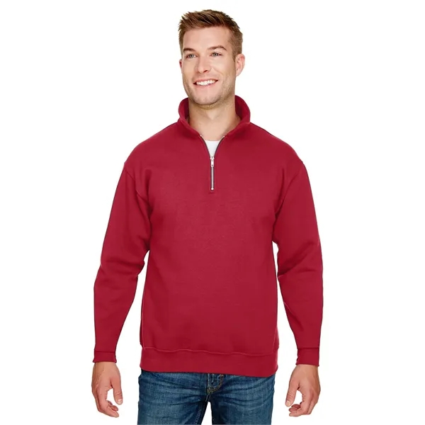 Bayside Unisex USA Made Quarter-Zip Pullover Sweatshirt - Bayside Unisex USA Made Quarter-Zip Pullover Sweatshirt - Image 21 of 42