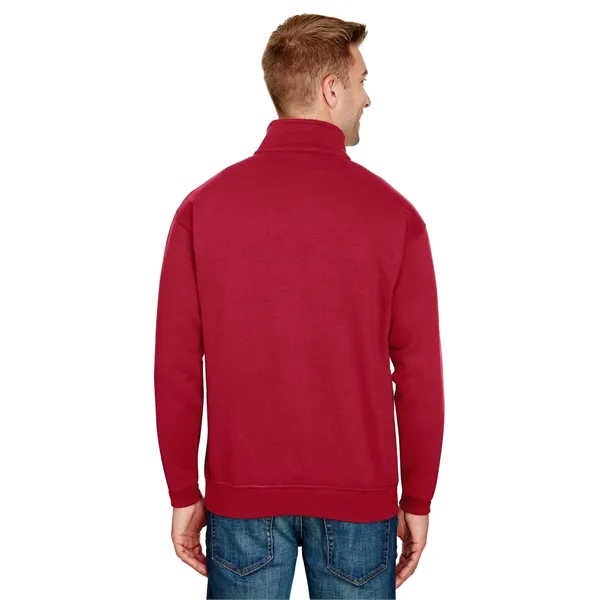 Bayside Unisex USA Made Quarter-Zip Pullover Sweatshirt - Bayside Unisex USA Made Quarter-Zip Pullover Sweatshirt - Image 22 of 42