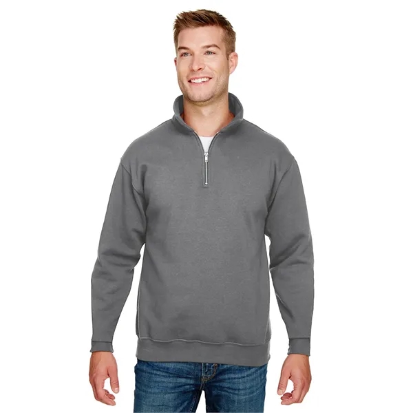 Bayside Unisex USA Made Quarter-Zip Pullover Sweatshirt - Bayside Unisex USA Made Quarter-Zip Pullover Sweatshirt - Image 25 of 42