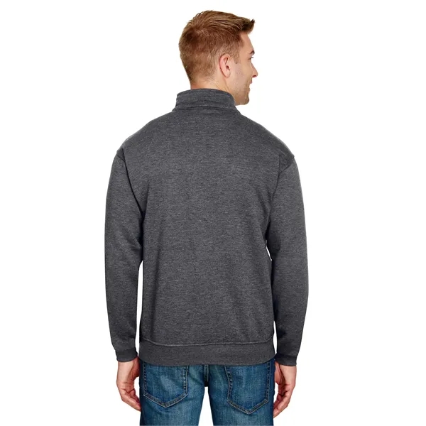 Bayside Unisex USA Made Quarter-Zip Pullover Sweatshirt - Bayside Unisex USA Made Quarter-Zip Pullover Sweatshirt - Image 29 of 42