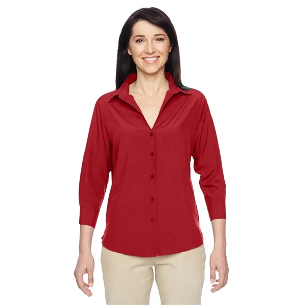 Harriton Ladies' Paradise Three-Quarter Sleeve Performanc... - Harriton Ladies' Paradise Three-Quarter Sleeve Performanc... - Image 8 of 10