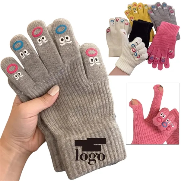 Winter Touch Screen Knitted Warm Gloves - Winter Touch Screen Knitted Warm Gloves - Image 0 of 1