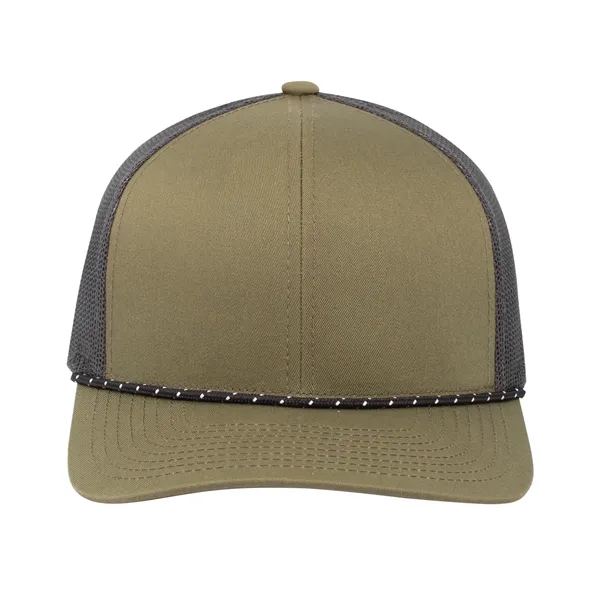 Pacific Headwear Trucker Snapback Braid Cap - Pacific Headwear Trucker Snapback Braid Cap - Image 6 of 70