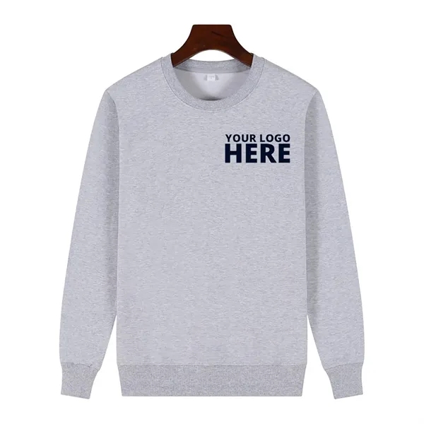 Unisex Round Neck Long Sleeve Pullover Top - Unisex Round Neck Long Sleeve Pullover Top - Image 0 of 7