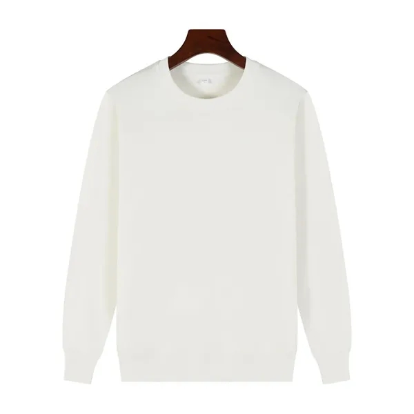 Unisex Round Neck Long Sleeve Pullover Top - Unisex Round Neck Long Sleeve Pullover Top - Image 2 of 7