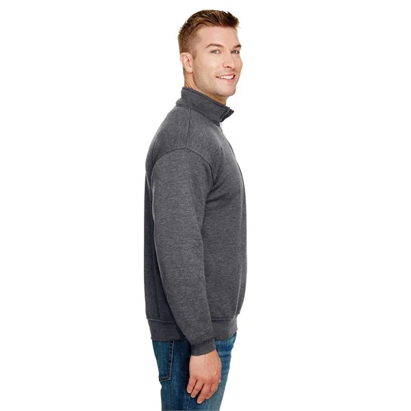 Bayside Unisex USA Made Quarter-Zip Pullover Sweatshirt - Bayside Unisex USA Made Quarter-Zip Pullover Sweatshirt - Image 28 of 42