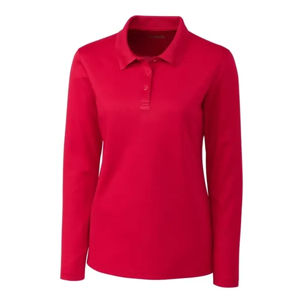 Clique Spin Eco Performance Pique Long Sleeve Womens Polo - Clique Spin Eco Performance Pique Long Sleeve Womens Polo - Image 9 of 12
