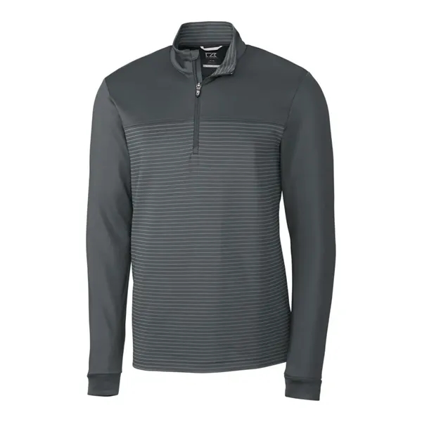 Cutter & Buck Traverse Stretch Eco Stripe Quarter Zip Men... - Cutter & Buck Traverse Stretch Eco Stripe Quarter Zip Men... - Image 3 of 9