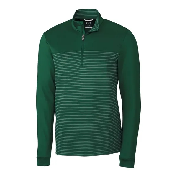 Cutter & Buck Traverse Stretch Eco Stripe Quarter Zip Men... - Cutter & Buck Traverse Stretch Eco Stripe Quarter Zip Men... - Image 5 of 9
