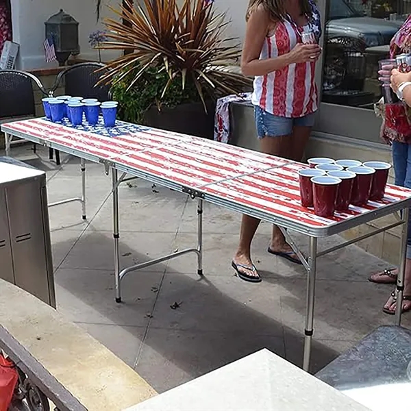 8 Foot Portable Beer Pong/Tailgate Tables - 8 Foot Portable Beer Pong/Tailgate Tables - Image 3 of 3