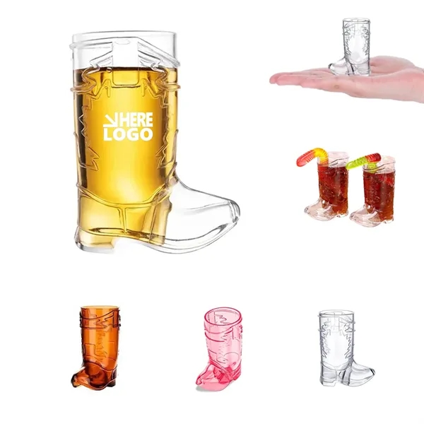 1Oz Mini Cowboy Boot Shot Plastic Cup Reusable MOQ100 - 1Oz Mini Cowboy Boot Shot Plastic Cup Reusable MOQ100 - Image 0 of 1