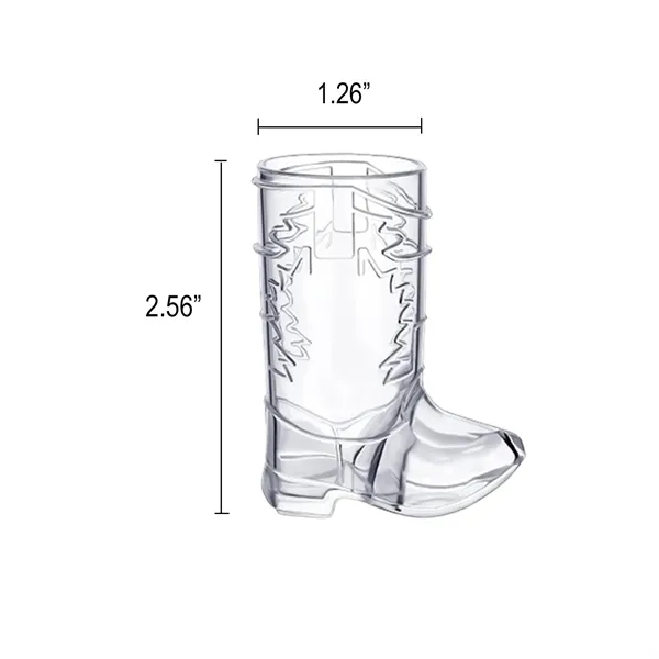 1Oz Mini Cowboy Boot Shot Plastic Cup Reusable MOQ100 - 1Oz Mini Cowboy Boot Shot Plastic Cup Reusable MOQ100 - Image 1 of 1