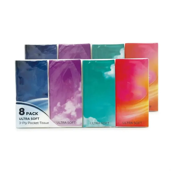 Embossed Logo Mini Pack Pocket Tissue - Embossed Logo Mini Pack Pocket Tissue - Image 0 of 4