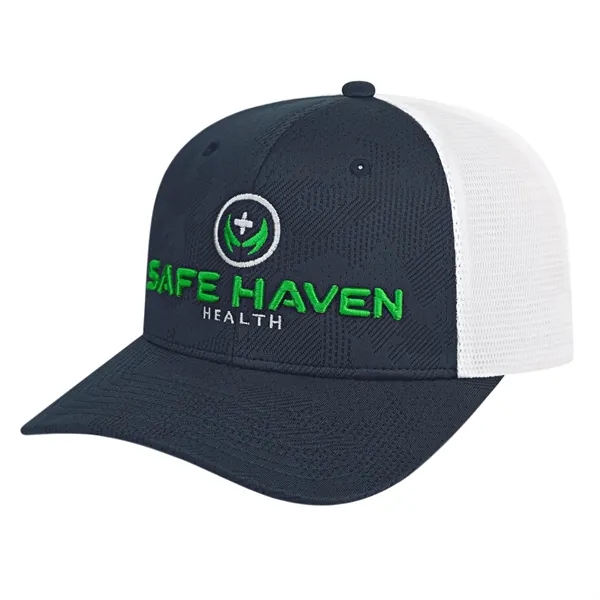 Jacquard Trucker Mesh Back Cap - Jacquard Trucker Mesh Back Cap - Image 0 of 5