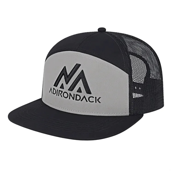 7 Panel Trucker Mesh Back Cap - 7 Panel Trucker Mesh Back Cap - Image 0 of 11