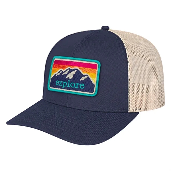 Poly/Cotton Trucker Mesh Back Cap - Poly/Cotton Trucker Mesh Back Cap - Image 1 of 29