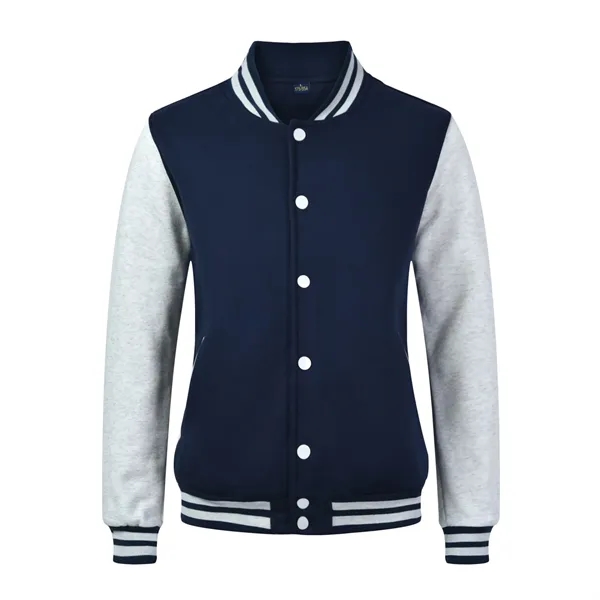 Cardigan Baseball Uniform Winter Fleece Thickening Work Clot - Cardigan Baseball Uniform Winter Fleece Thickening Work Clot - Image 2 of 11