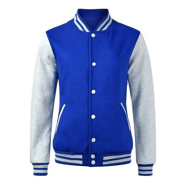 Cardigan Baseball Uniform Winter Fleece Thickening Work Clot - Cardigan Baseball Uniform Winter Fleece Thickening Work Clot - Image 3 of 11