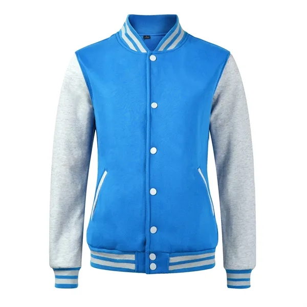 Cardigan Baseball Uniform Winter Fleece Thickening Work Clot - Cardigan Baseball Uniform Winter Fleece Thickening Work Clot - Image 4 of 11
