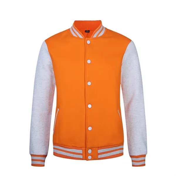 Cardigan Baseball Uniform Winter Fleece Thickening Work Clot - Cardigan Baseball Uniform Winter Fleece Thickening Work Clot - Image 6 of 11