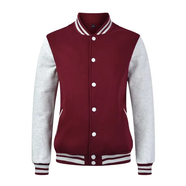 Cardigan Baseball Uniform Winter Fleece Thickening Work Clot - Cardigan Baseball Uniform Winter Fleece Thickening Work Clot - Image 8 of 11