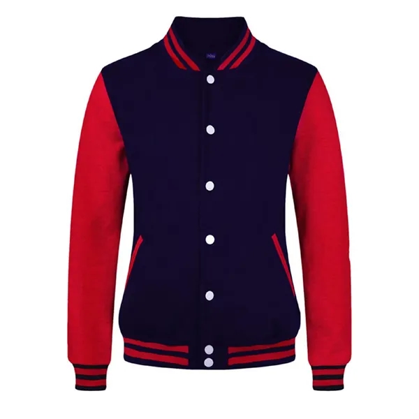 Cardigan Baseball Uniform Winter Fleece Thickening Work Clot - Cardigan Baseball Uniform Winter Fleece Thickening Work Clot - Image 9 of 11
