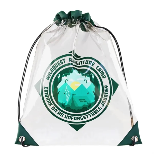 Custom Clear Drawstring Bag - Custom Clear Drawstring Bag - Image 0 of 5