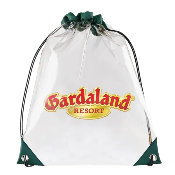 Custom Clear Drawstring Bag - Custom Clear Drawstring Bag - Image 1 of 5