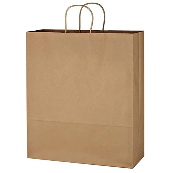 Custom Kraft Brown Paper Bag - Custom Kraft Brown Paper Bag - Image 1 of 7