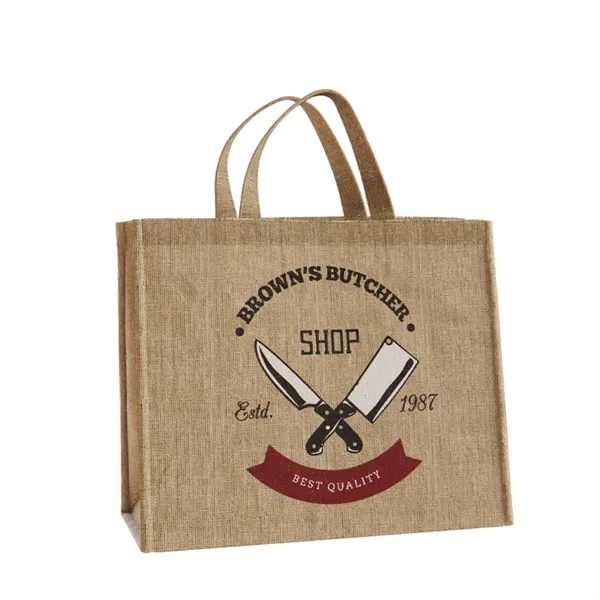 Small Jute Tote Bags - Small Jute Tote Bags - Image 1 of 6