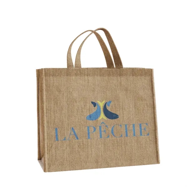 Small Jute Tote Bags - Small Jute Tote Bags - Image 2 of 6