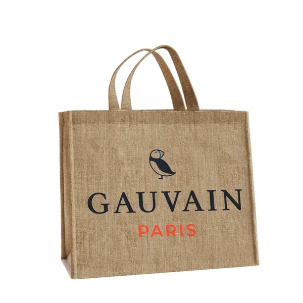 Small Jute Tote Bags - Small Jute Tote Bags - Image 3 of 6