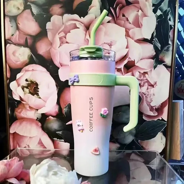 40oz Vacuum Thermos Travel Car Coffee Mug - 40oz Vacuum Thermos Travel Car Coffee Mug - Image 2 of 2
