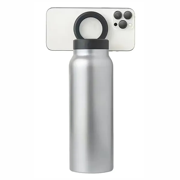 24oz Insulated Thermos Bottle with Magnetic Phone Holder - 24oz Insulated Thermos Bottle with Magnetic Phone Holder - Image 4 of 8