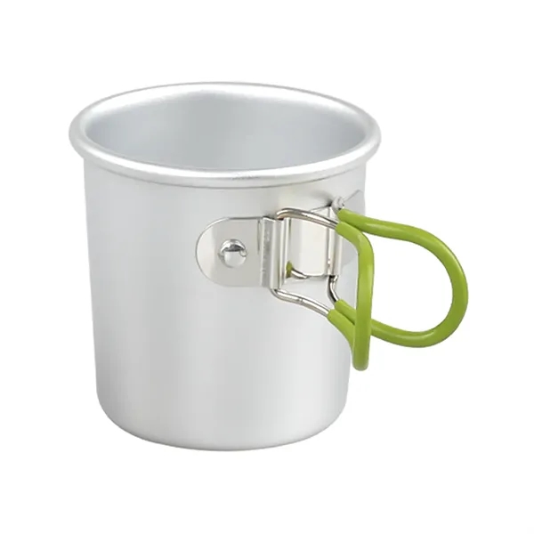 5oz Metal Camping Mug with Foldable Handles - 5oz Metal Camping Mug with Foldable Handles - Image 1 of 4