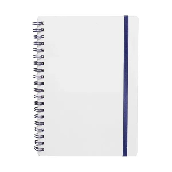 Eco-friendly Elastic Band Spiral Notebook - Eco-friendly Elastic Band Spiral Notebook - Image 1 of 5